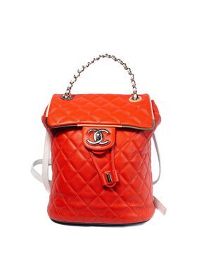 Chanel Orange Backpack